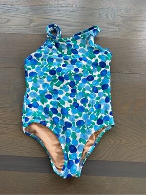 Crewcuts Blue & Green Dot Swimsuit